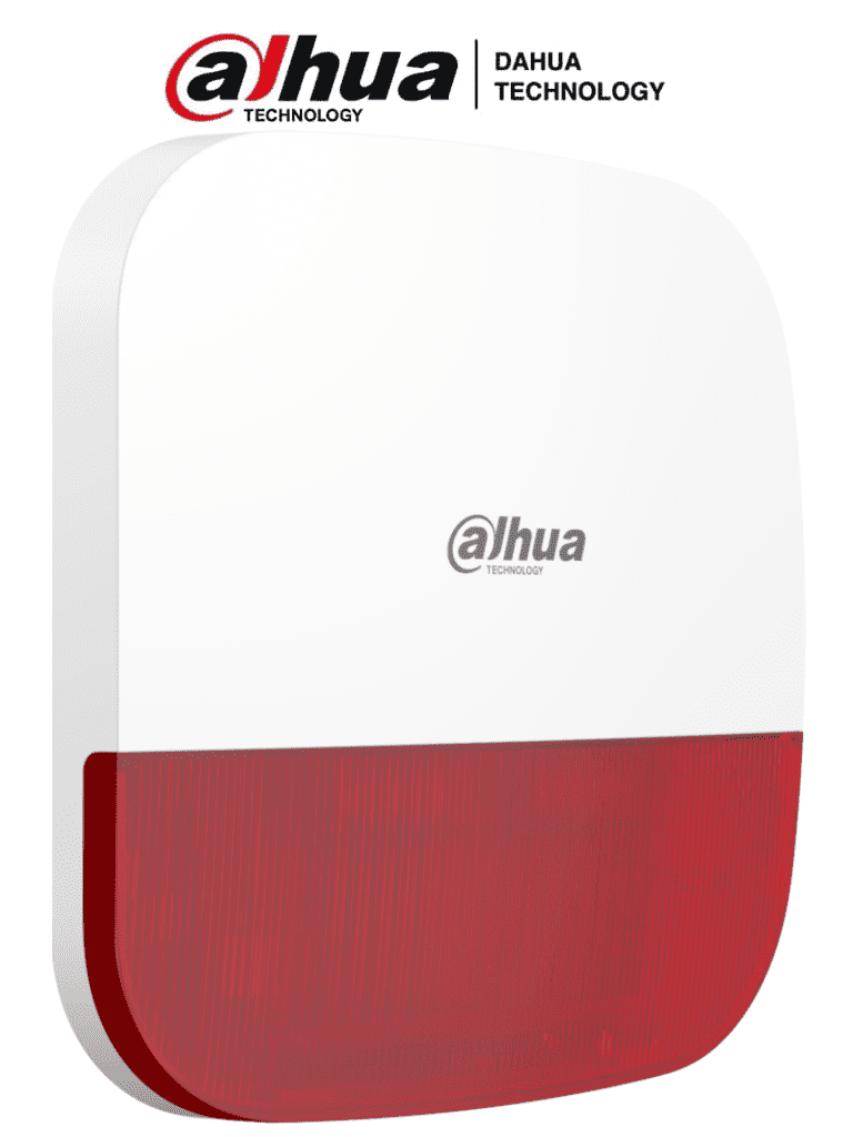 DAHUA DHI-ARA13-W2 - Sirena Inalámbrica para Exterior con Estrobo Rojo/ 110dB / Múltiples sonidos de Alarma/ IP65/ Alarma de Batería Baja/ DAHUA DHI-ARA13-W2 - Sirena Inalámbrica para Exterior con Estrobo Rojo/ 110dB / Múltiples sonidos de Alarma/ IP65/ Alarma de Batería Baja/